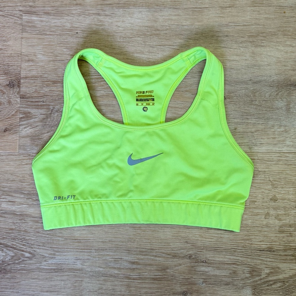 Nike Women's Dri-FIT Lime Sports Bra